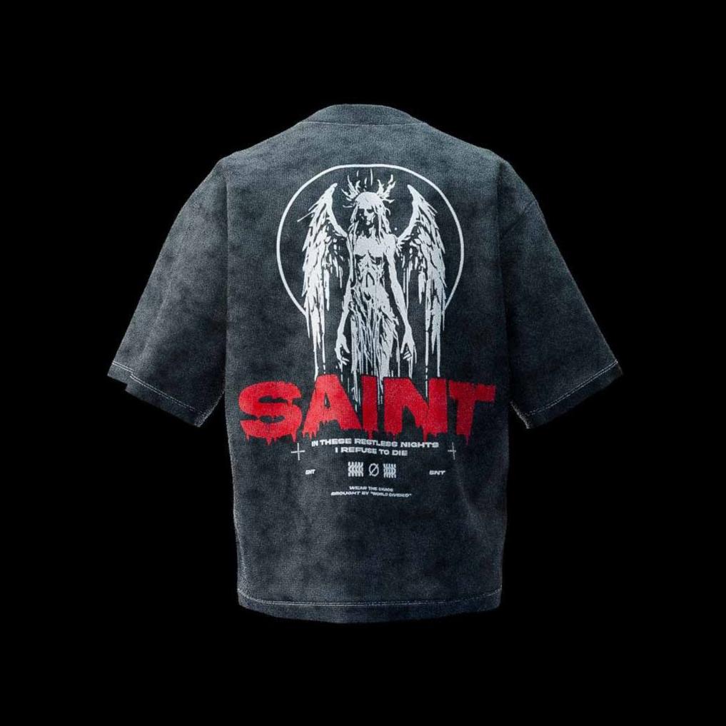 saint distressed tee